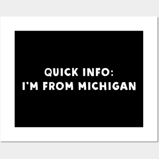 Michigan Cool & Funny Posters and Art